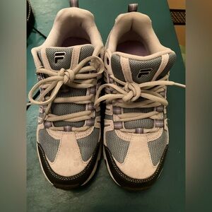 Fila Gray and Lavender Athletic Shoes